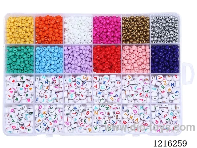 DIY Jewelry Set (4mm Rice Beads + Alphabet Beads + Wire (24 Gauge))
