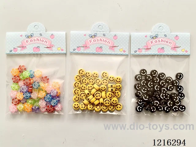 DIY Jewelry Set (Colored beads-smile face-3pcs mix)