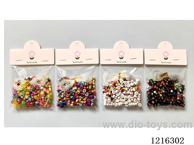 DIY Jewelry Set (4mm Rice Beads + Letter Beads + Wire - 4 Mixes)