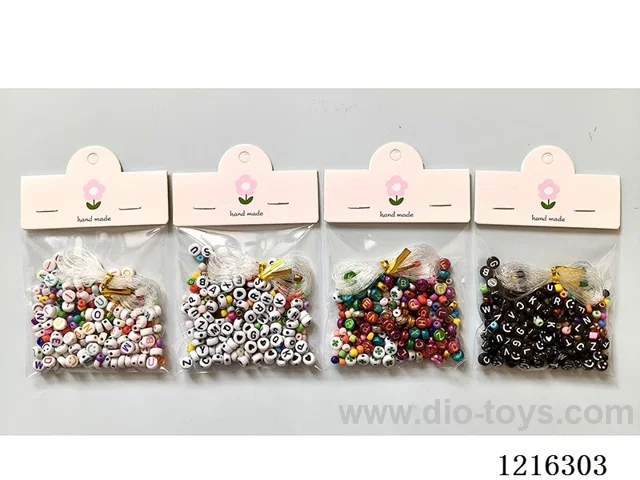 DIY Jewelry Set (4mm Rice Beads + Letter Beads + Wire - 4 Mixes)