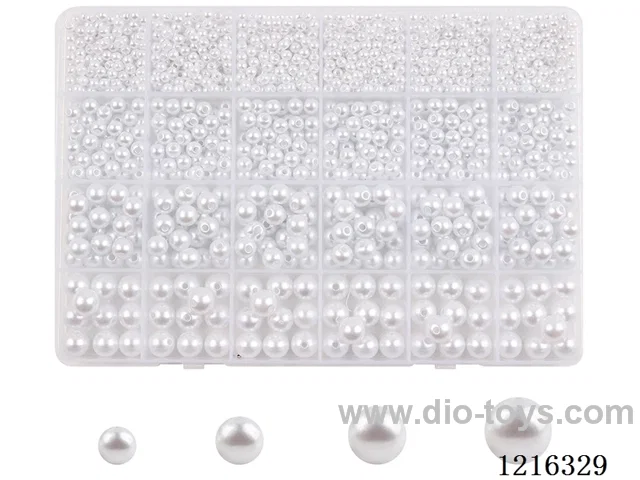 DIY Jewelry Set (4/6/8/10mm pearls (24 compartments)-1 type mix)