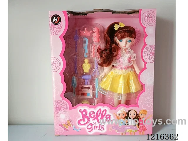 22cm 13 jointed 3D eyes Barbie + jewelry