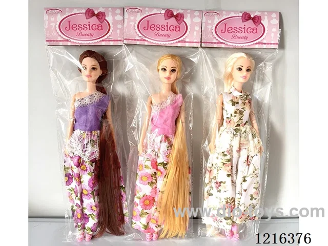 11 inch 9 joints long hair Barbie