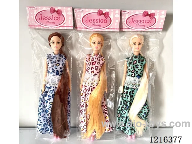 11 inch 9 joints long hair Barbie with