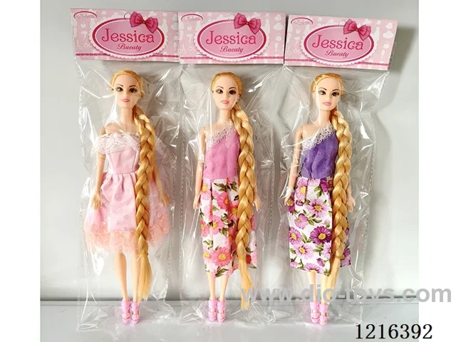 11 inch 9 jointed long hair Barbie