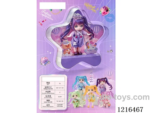 6inch 13CM 13 joint solid body 3D Manga Eye doll 5 mixed
