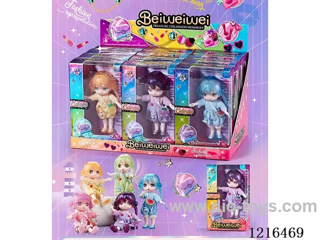 6inch 13CM 13 joint solid body 3D Manga Eye doll 12 boxes 5 mixed