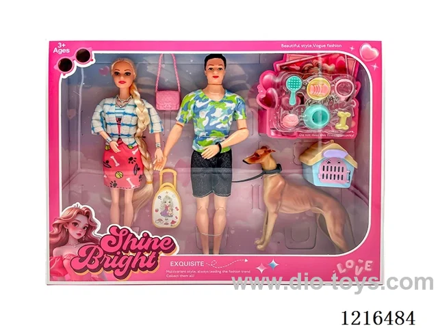 11inch 9 joint solid body color printing eyes Barbie （Mixed Pack）