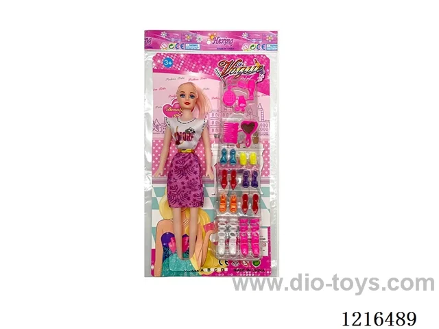 11inch 5 joint empty body color printing eyes Barbie （Mixed Pack）