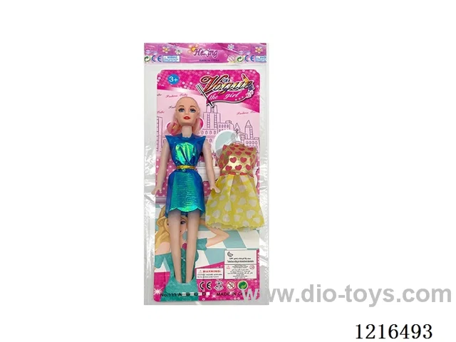 11inch 5 joint empty body color printing eyes Barbie （Mixed Pack）