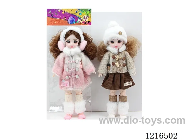 12inch 30CM 21 joint solid body3D eye doll （Mixed Pack）