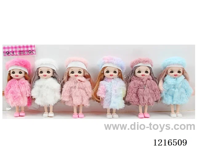 6inch 16CM 13 joint solid body 3D eye doll （Mixed Pack）