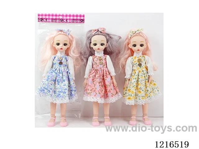 12inch 23 joint 30CM solid body3D eye doll （Mixed Pack）