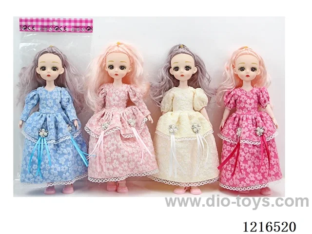 12inch 23 joint 30CM solid body3D eye doll （Mixed Pack）