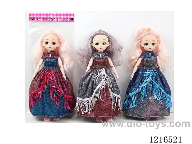 12inch 23 joint 30CM solid body3D eye doll （Mixed Pack）