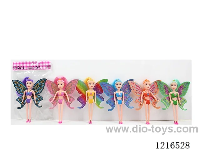7inch 7CM solid body color printing eyes doll （Mixed Pack）