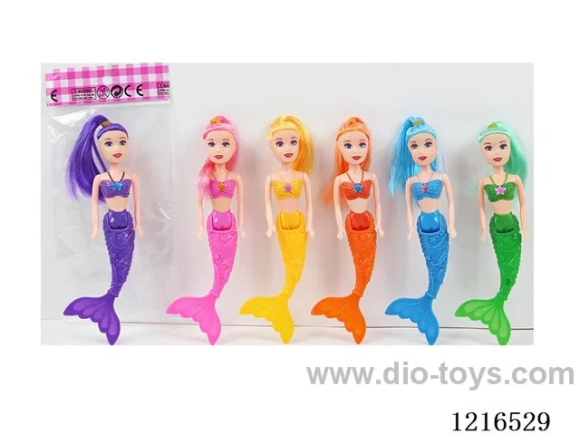 7inch 7CM solid body color printing eyes doll （Mixed Pack）