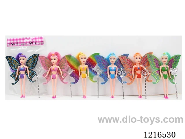 7inch 7CM solid body color printing eyes doll （Mixed Pack）