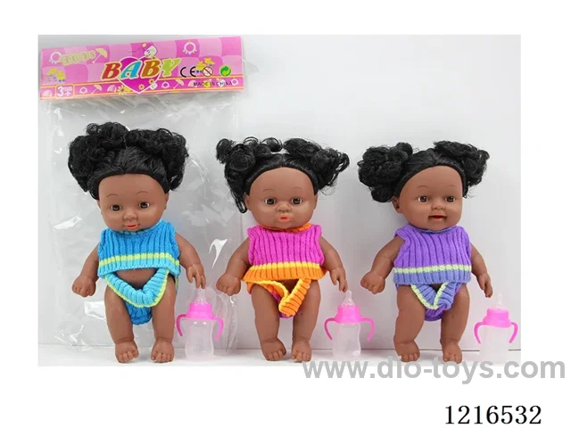8inch 18CM 5 joint  3D eyes vinyl doll +4IC（LR41*2） （Mixed Pack）