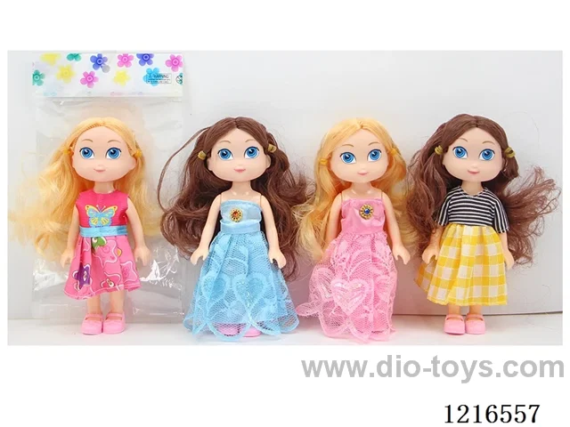 6inch 5 joint 15CM solid body color printing eyes doll （Mixed Pack）