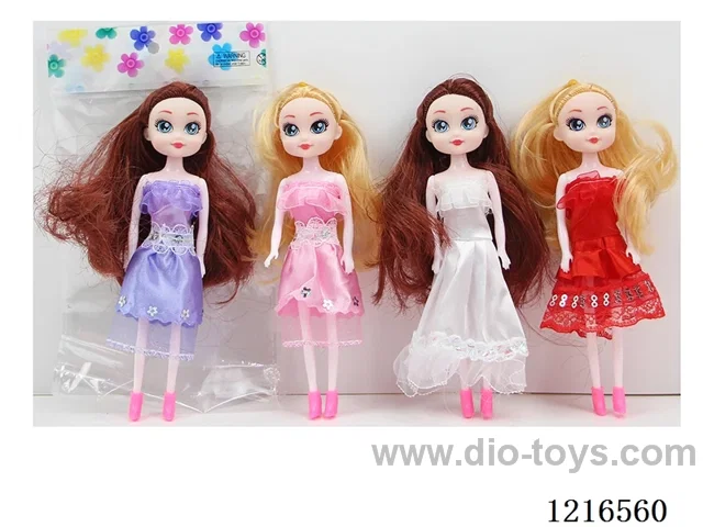 7inch 5 joint 16CM solid body color printing eyes doll （Mixed Pack）
