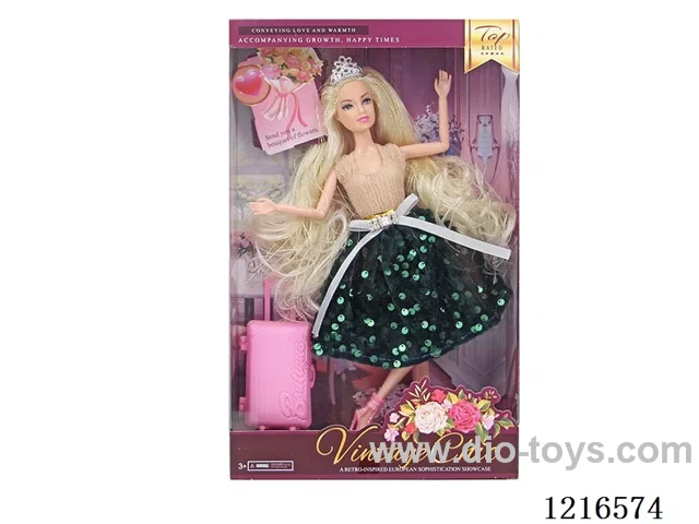 11inch 11 joint 28CM solid body color printing eyes Barbie （Mixed Pack）