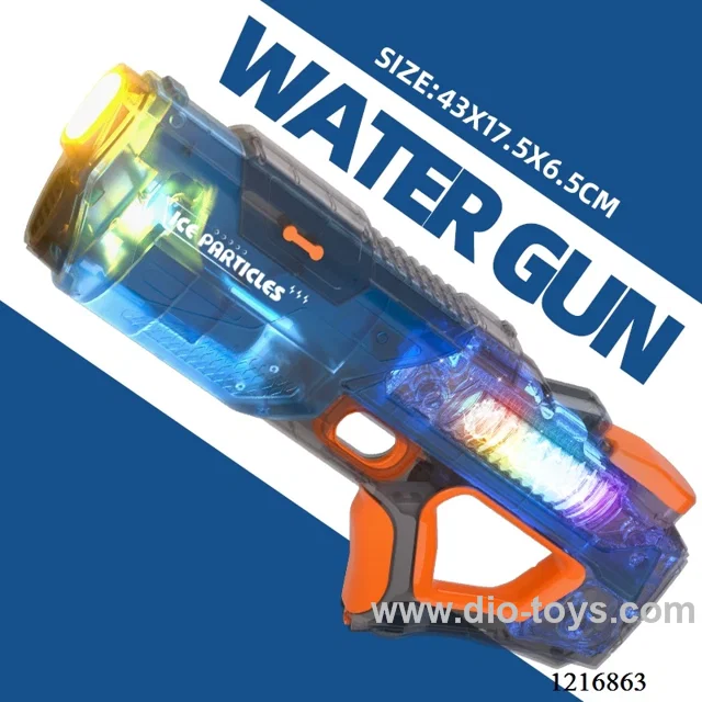 Electric water gun with lighting in color box