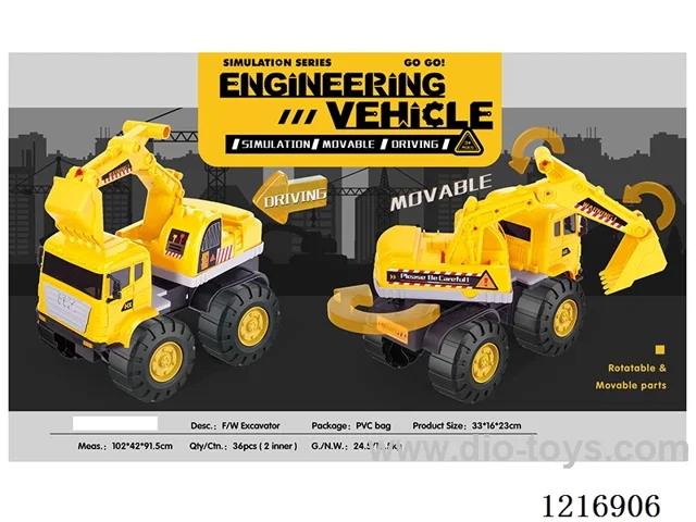 Free wheel engineering excavator