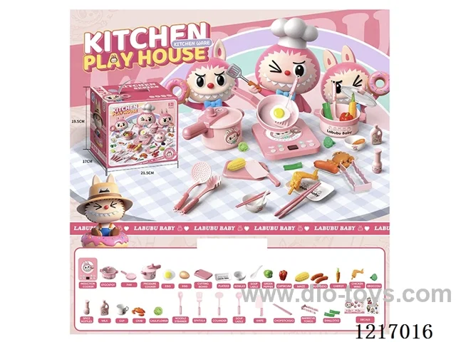 LABUBU Kitchen box with light and sound effects