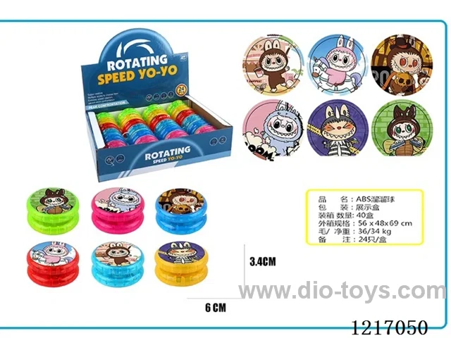 LABUBU UV pattern ABS lighted yo-yo