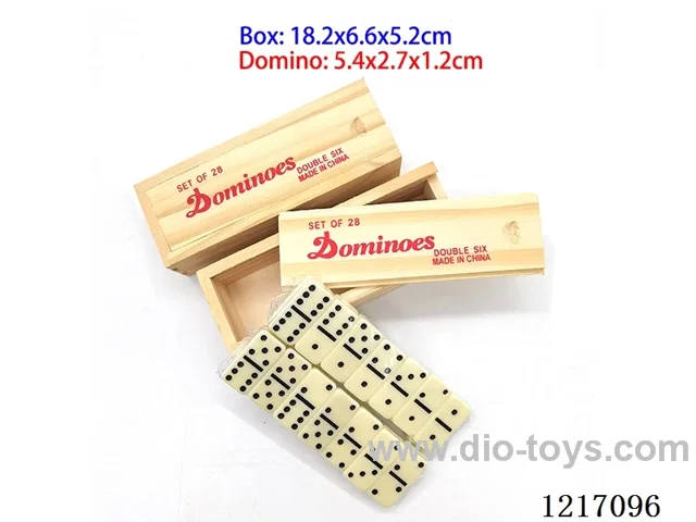 28PCS Domino 5.4x2.7x1.2cm