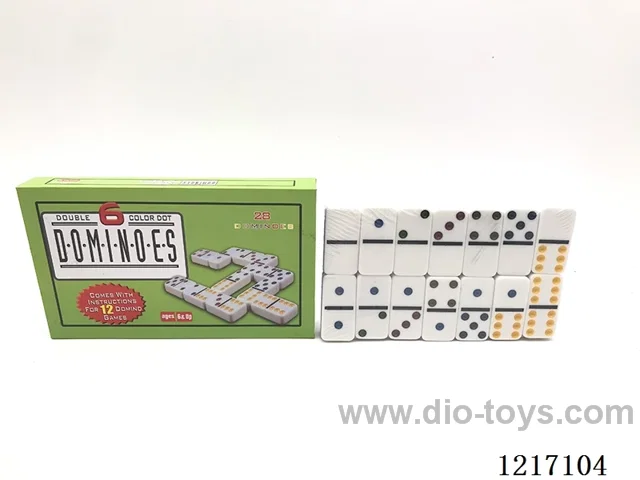Colorful Dominoes in Box