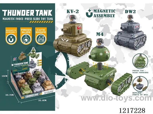 Magnetic Tank Car Press 3 Mixed Pack