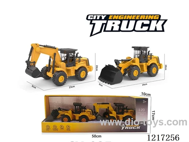 Inertia-Plastic bulldozer + excavator (included battery)