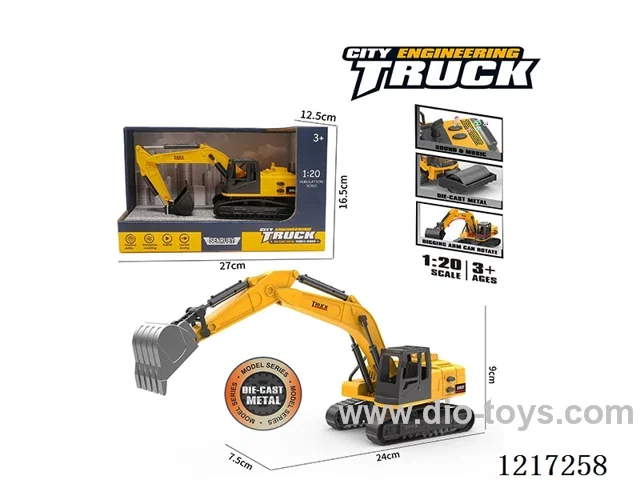 Free Wheel-Alloy Crawler Excavator (included battery)