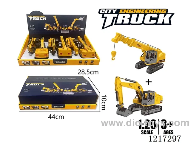 Walking-Plastic Excavator + Crane Set (without IC function)