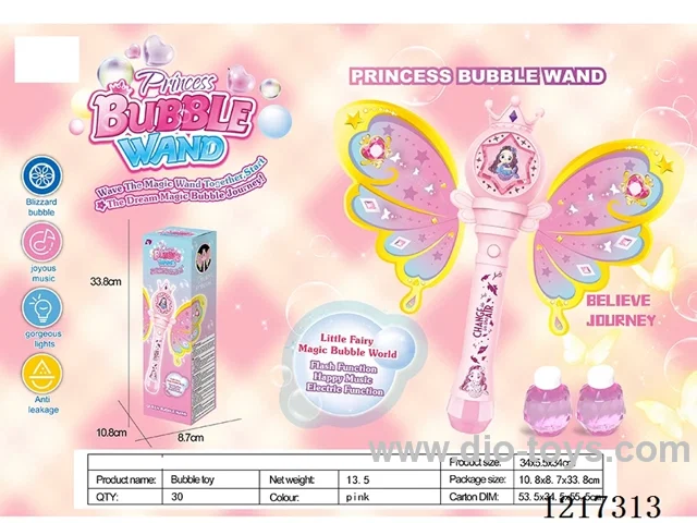 Mermaid Bubble Wand - Pink -W L/M