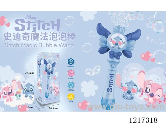 Stitch TPR Magic Wand Bubble Machine -with light