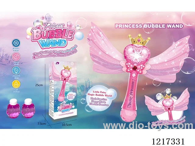 Mini Peach Heart Bubble Wand -W L/M