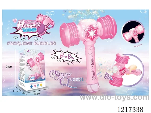 Princess Magic Bubble Wand - Round -with light