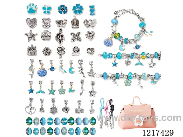 Pandora DIY Blue Set + Pink Tote Bag