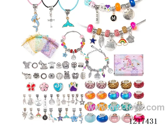 Pandora DIY Bracelet 66pcs+5 Yarn Bags (4cm box height)