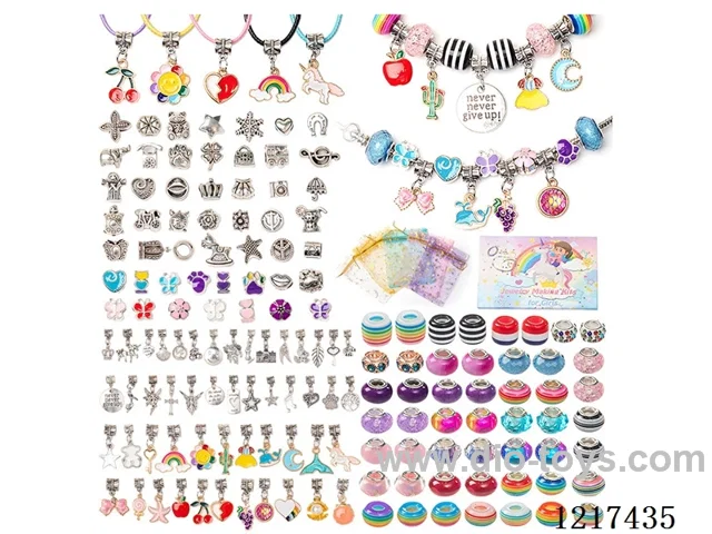 Pandora DIY Bracelet 162pcs+5 Yarn Bags (1.5cm box height)