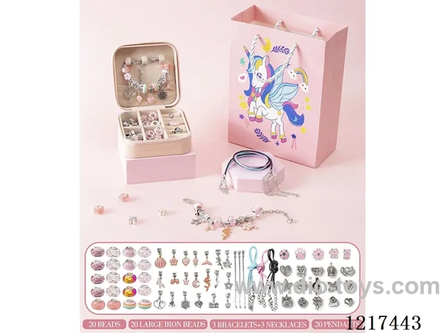 Pandora DIY Unicorn Pink Set(66PCS)