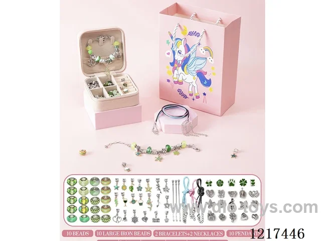 Pandora DIY Unicorn Green Set(34PCS)