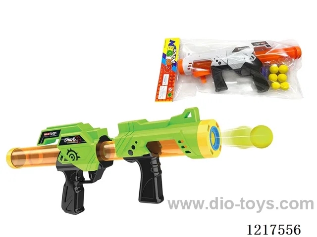 Aerodynamic gun-with spring