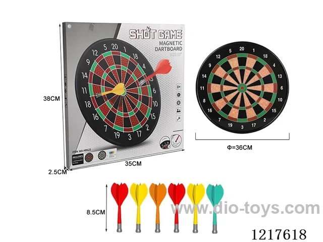 14 inch  Magnetic Dartboard(with six magnetic darts)
