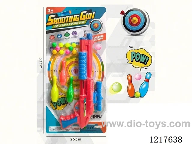 Colorful ping pong gun
