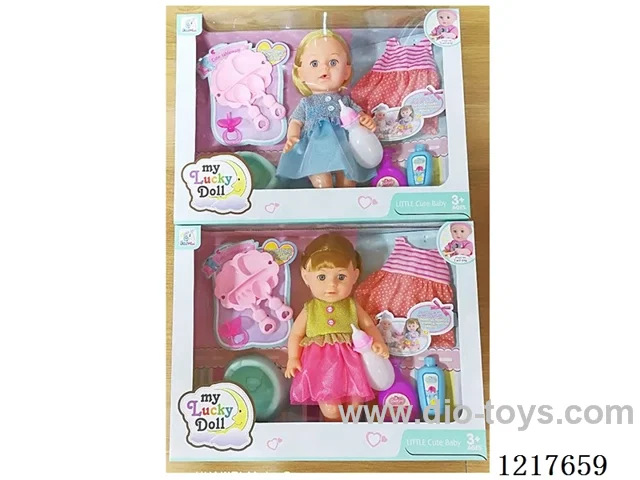 14 inch Vinyl Doll-Drinking & Peeing+6 Sound IC (2 Mixed)