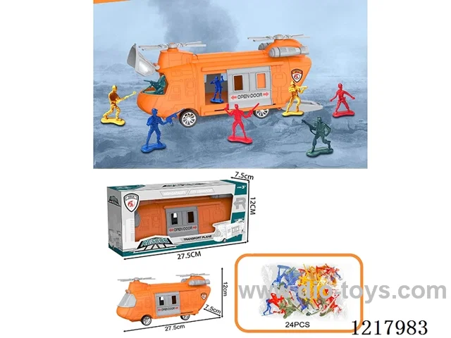 Stowage Rescue Scenario Inertia Transport Aircraft + 24 Soldiers
